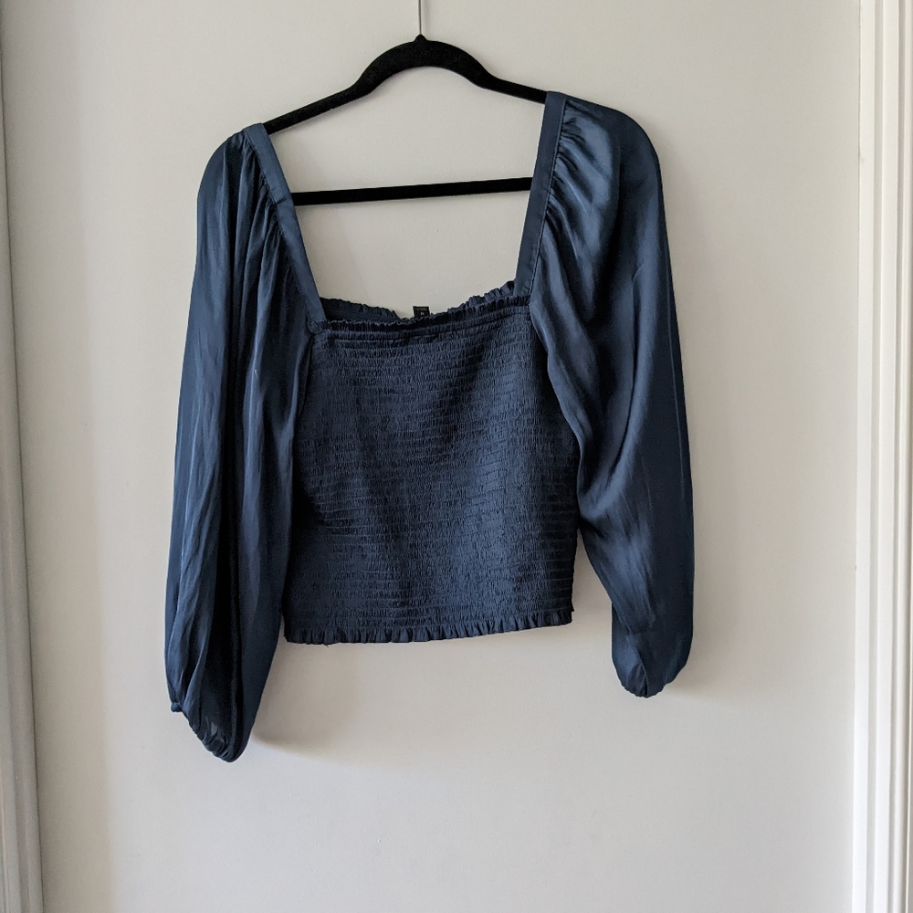 NWT J Crew square neck blouse